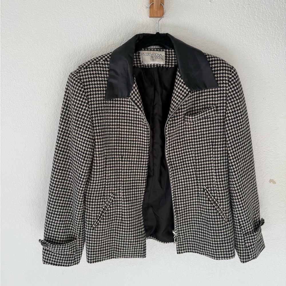 Vintage International Scene Houndstooth Jacket